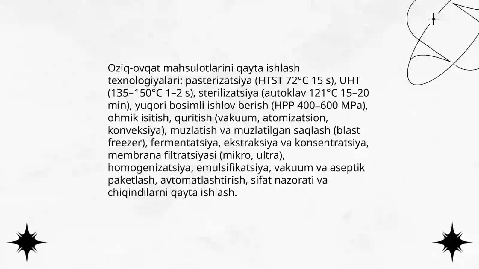Oziq ovqat sanoati 4