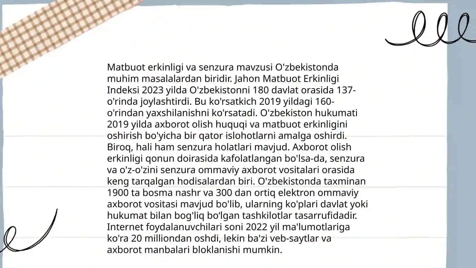 Ommaviy axborot vositalarining huquqiy maqomi 4