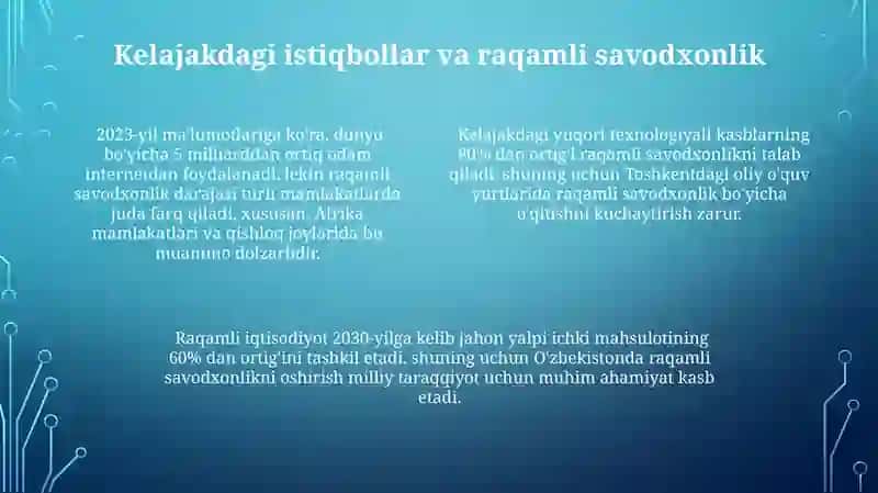 Raqamli Savodxonlikning Zamonaviy Dunyoda Ahamiyati 4