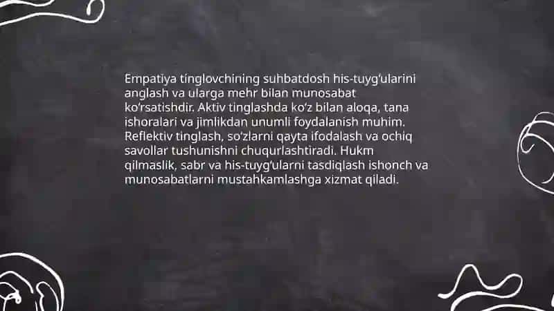 Faol tinglash texnikalari 4