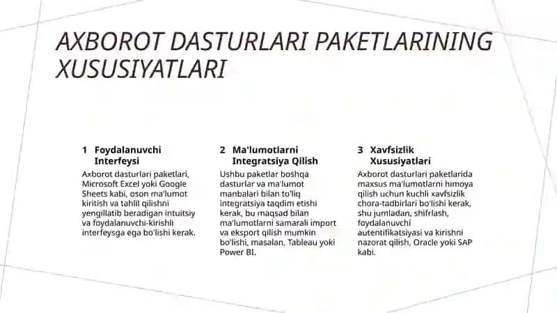 Axborot Dasturlari Paketlari 4