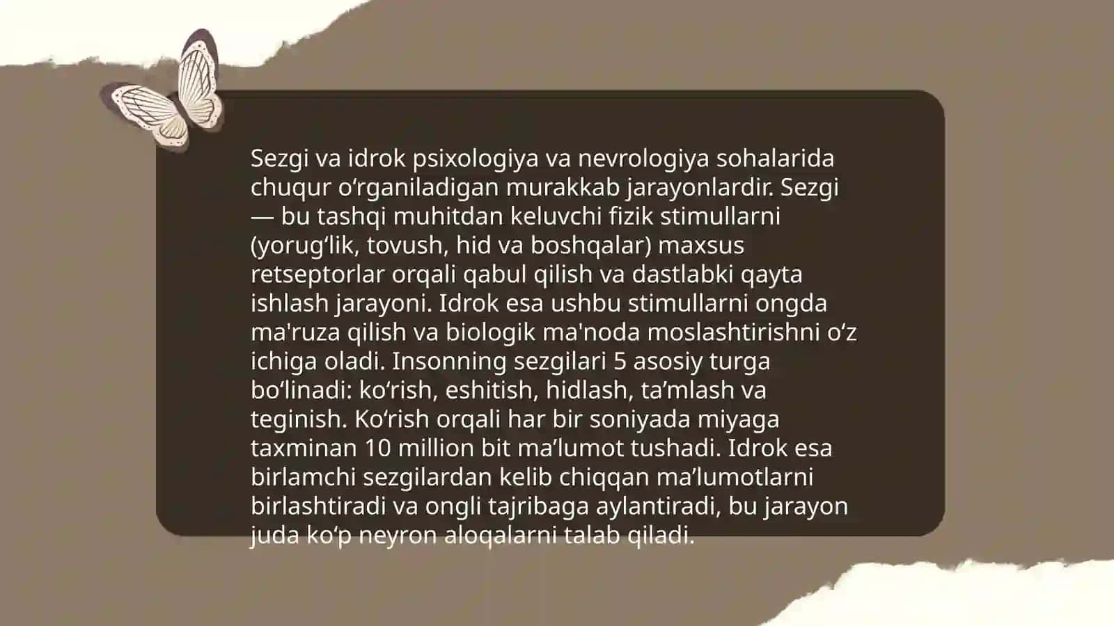 Sezgi xususiyatlari va turlari 4