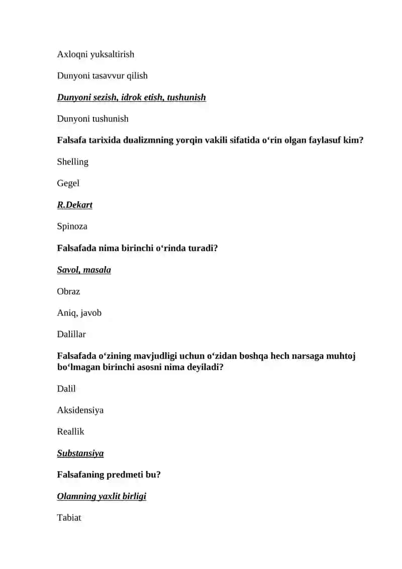 Falsafa (Hikmat) 4