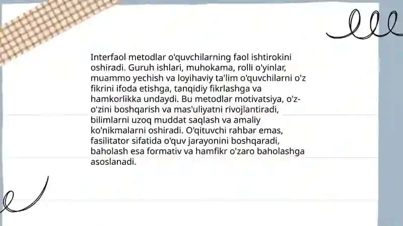 Interfaol metodlar 4
