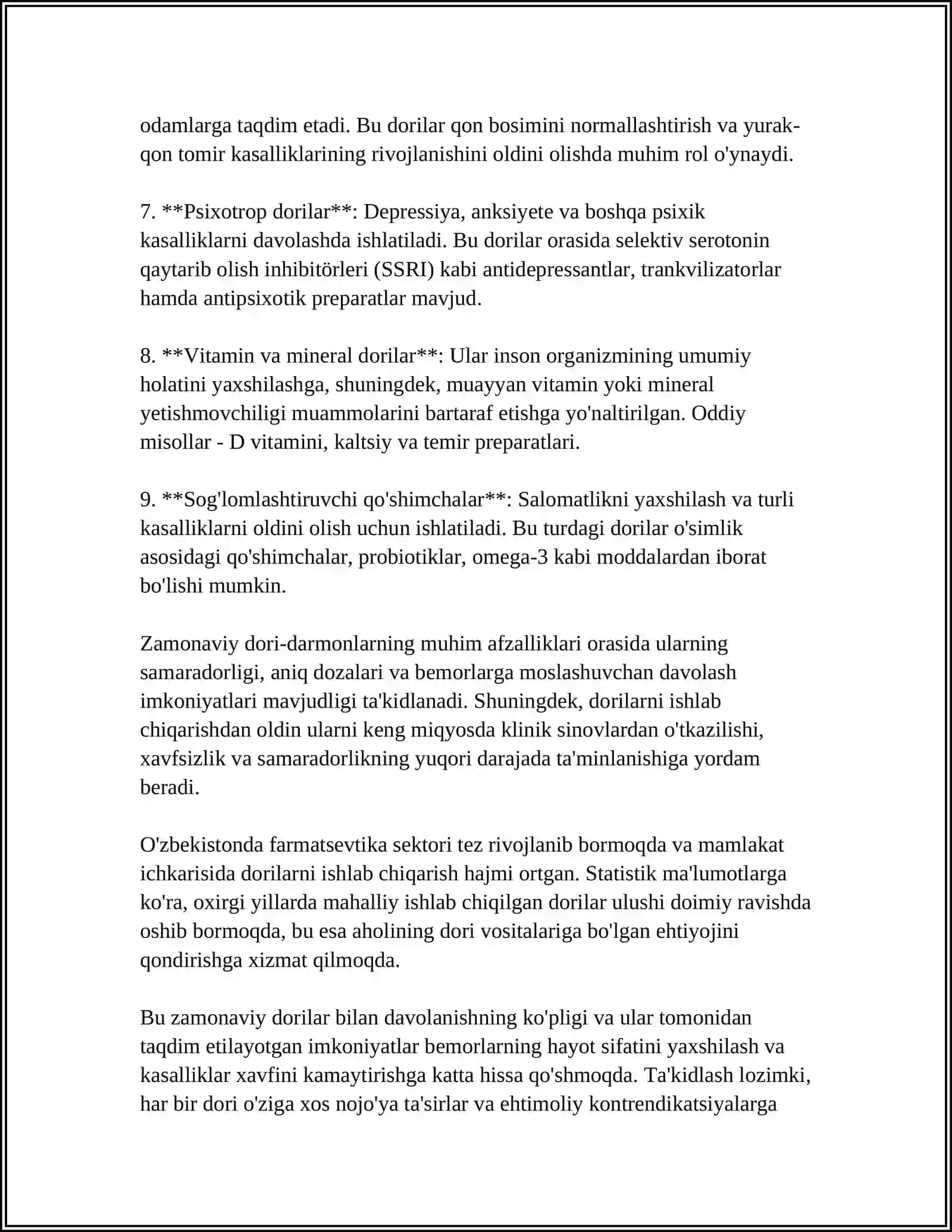 QON O'RNINI BOSUVCHI ZAMONAVIY DORI-VOSITALAR. GIBRID OPERATSIYALAR 4