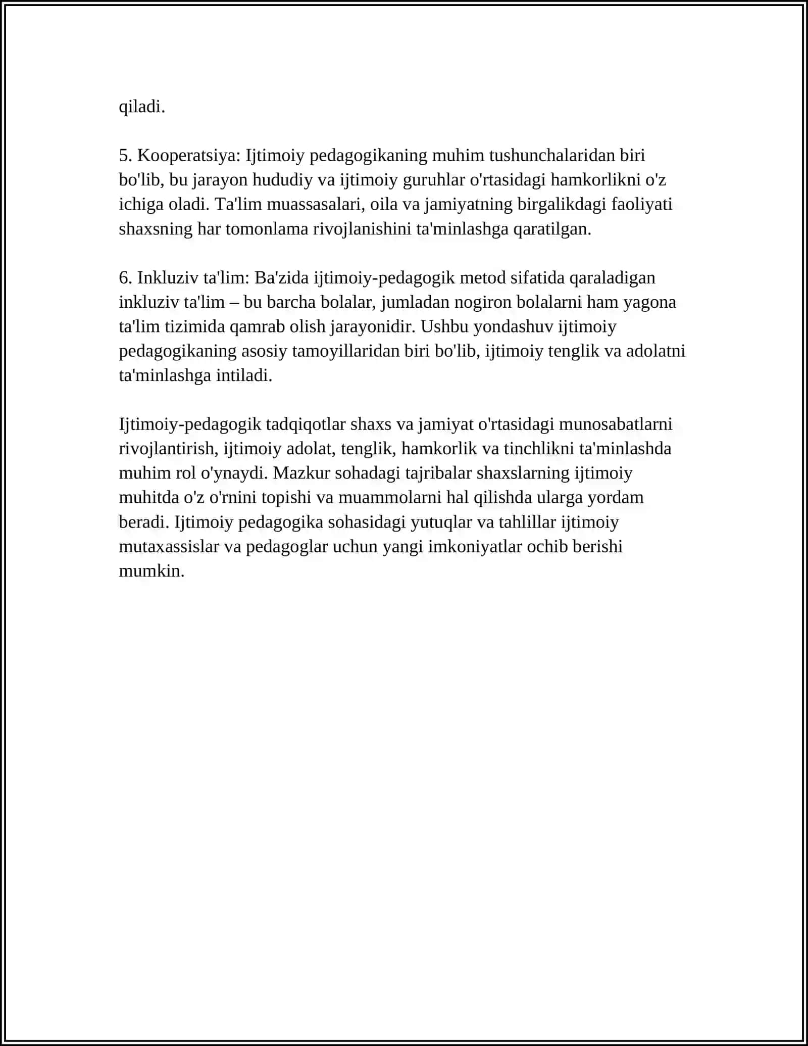 IJTIMOIY-PEDAGOGIKA FAOLIYATINING OILA BILAN OʻZARO TAʼSIRI 4