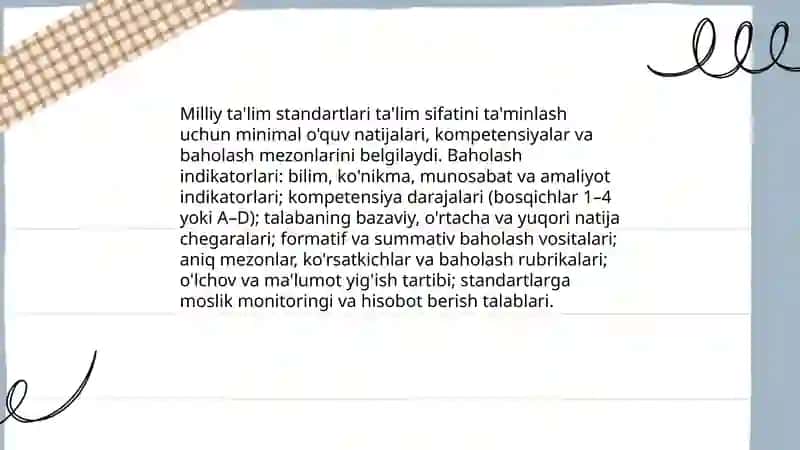 Ta'lim sifatini baholash va nazorat qilish 4