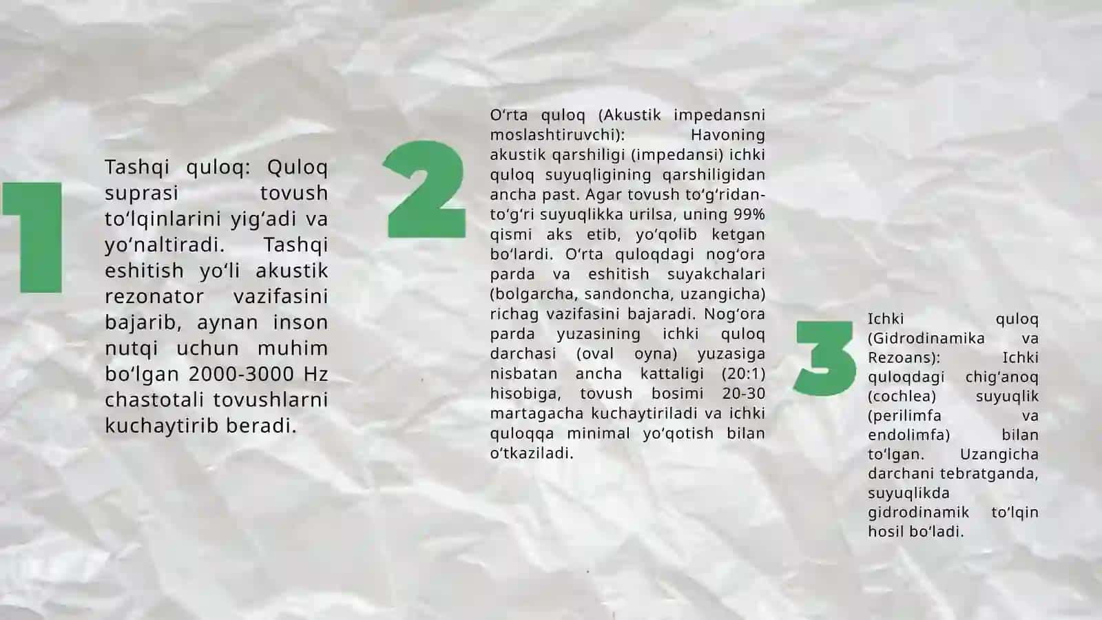 Eshitish biofizikasi elementlari. Ultratovush va uning stomatologiyada qoʻllanilishi 4