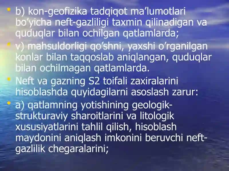ISTIQBOLLI ZAXIRALARNI HISOBLASH METODLARI 4