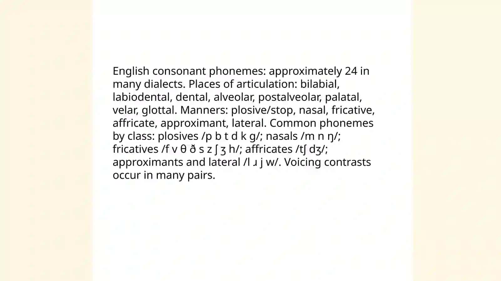 English phonemes 4