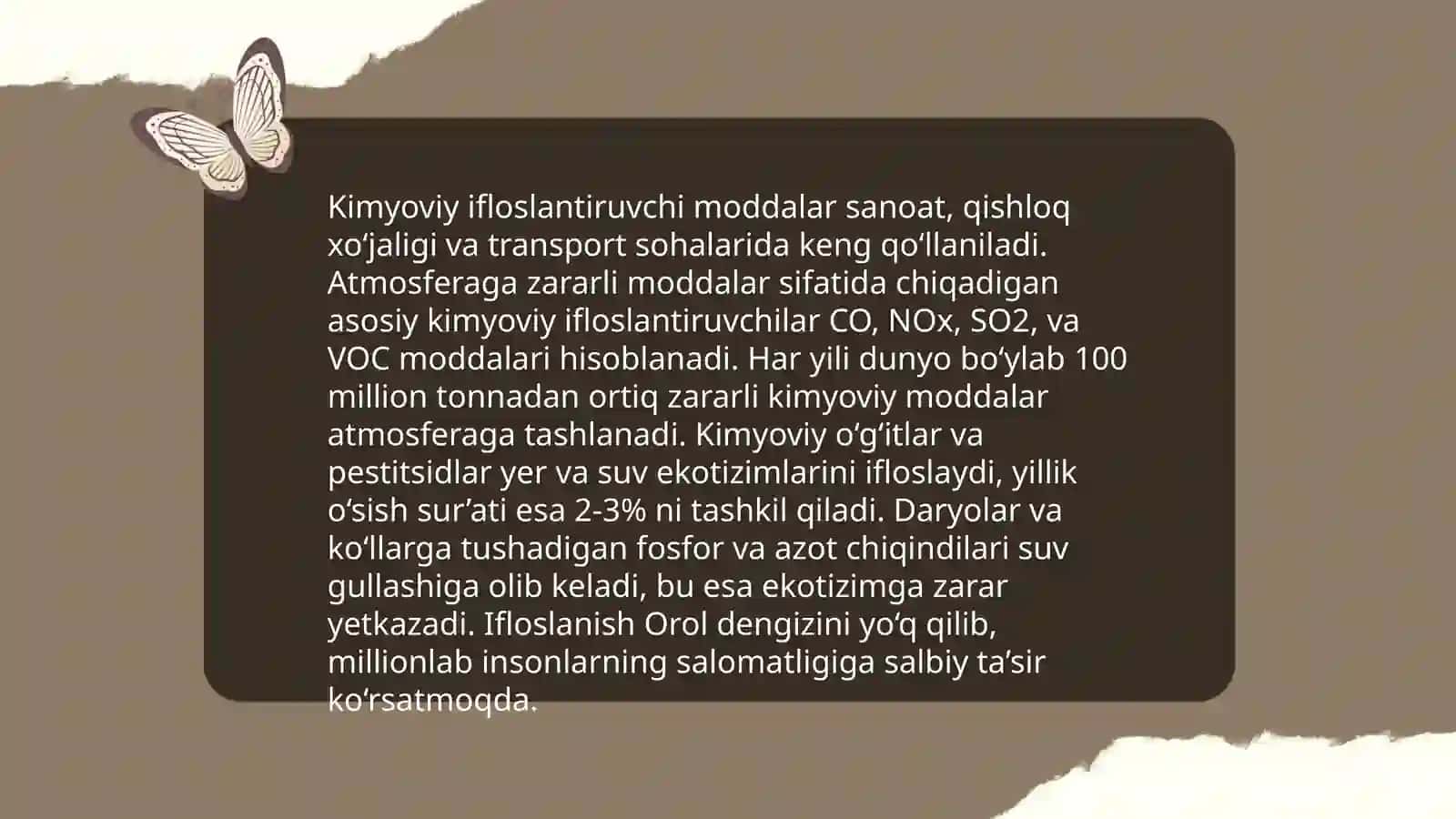 Atmosfera havosining ifloslanishi va uni muhofaza qilish 4