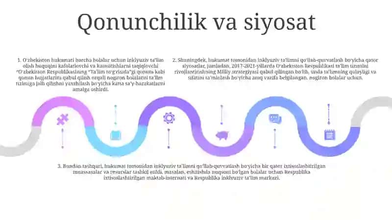 OʻZbekistonda Imkoniyati Cheklangan Bolalar Uchun Inklyuziv TaʼLim 4