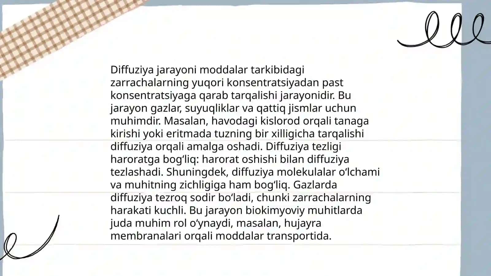 Biologik membranalardagi fizik jarayonlar 4