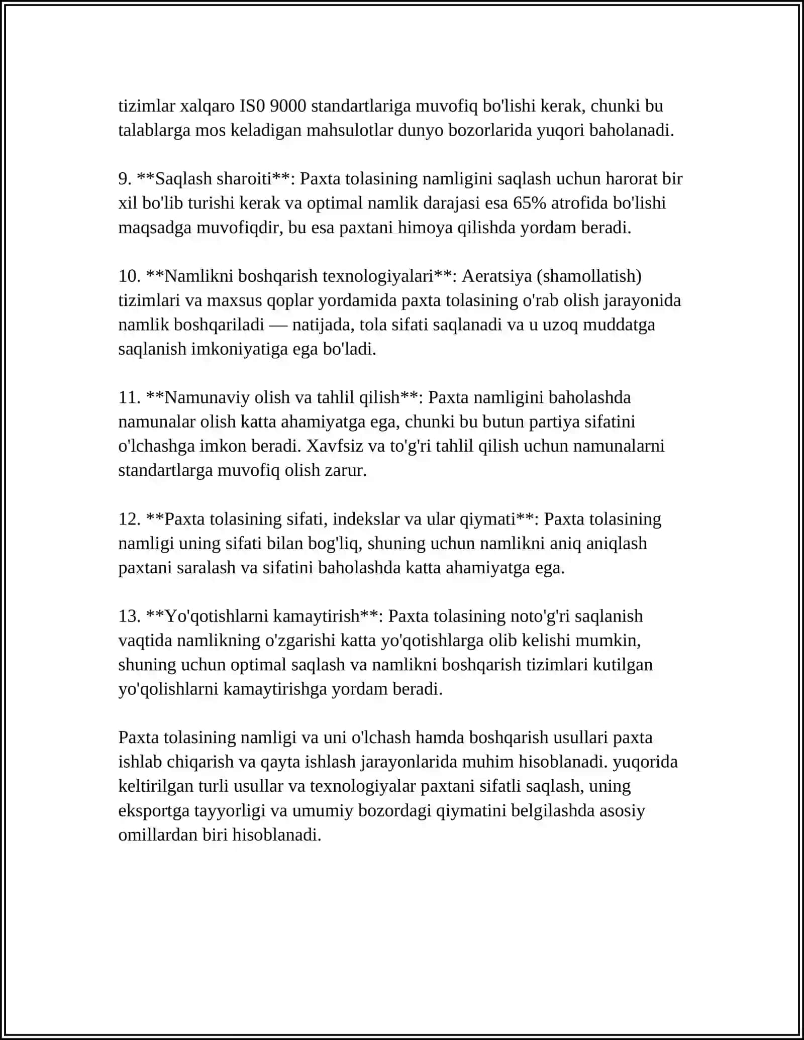 AQSH VA XITOY DAVLATLARIDA PAXTA TOLASINI NAMLASHNING TEXNIKA VA TEXNALOGIYASI 4