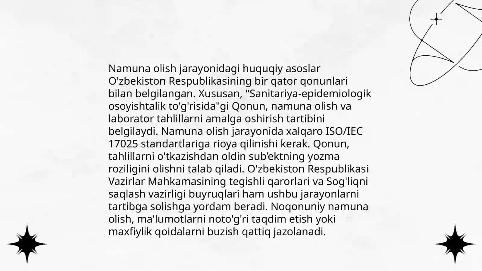 Bojxona chegarasidan olib o'tilayotgan tovarlardan namuna va sinamalarmi olish va bojxona ekspertizasiga yuborish muammolari 4