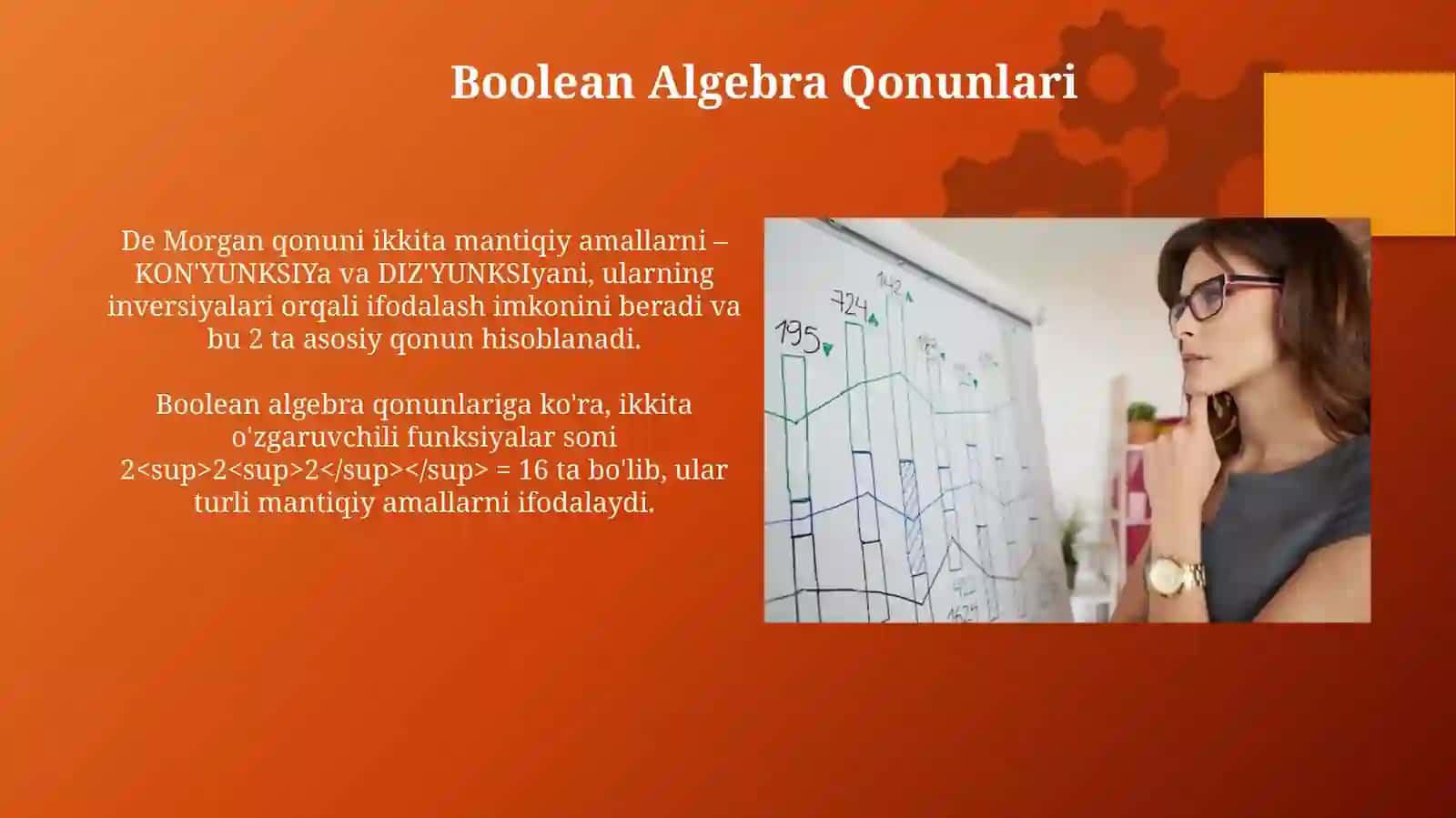 Bulian Algebra Qonunlari 4