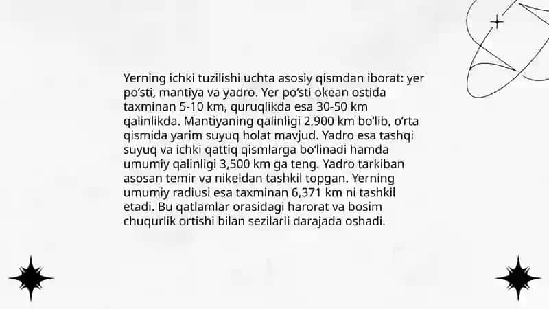 Geosferalarning shakllanishi 4