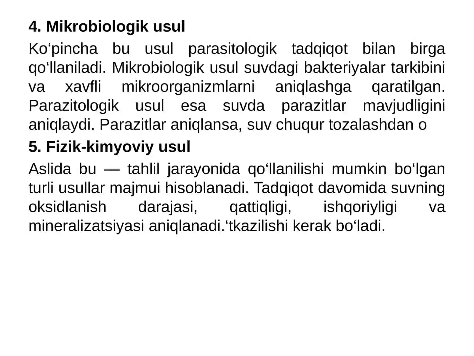 Suv tahlil usullari 4