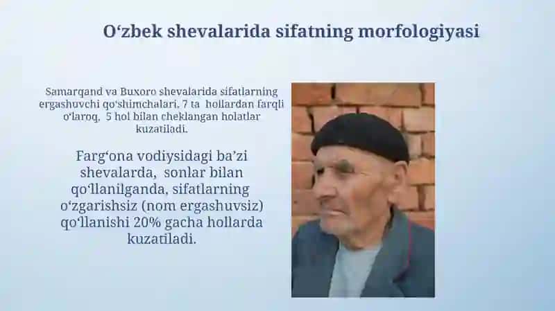 Oʻzbek xalq shevalari morfologiyasi 4