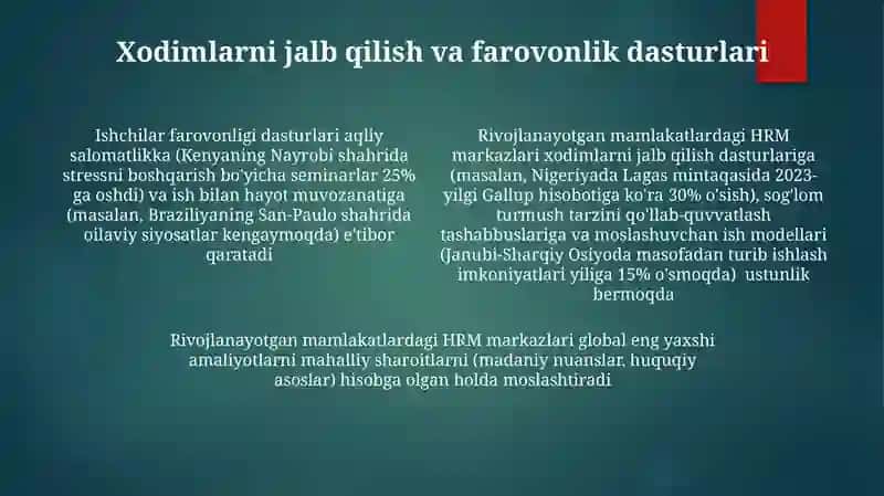 Inson resurslarini boshqarish markazlarining rivojlanish tendensiyalari 4