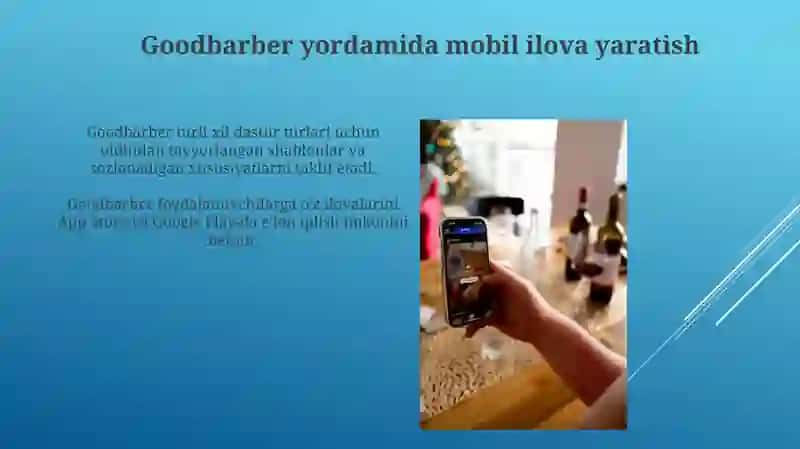 GoodBarber dasturi 4