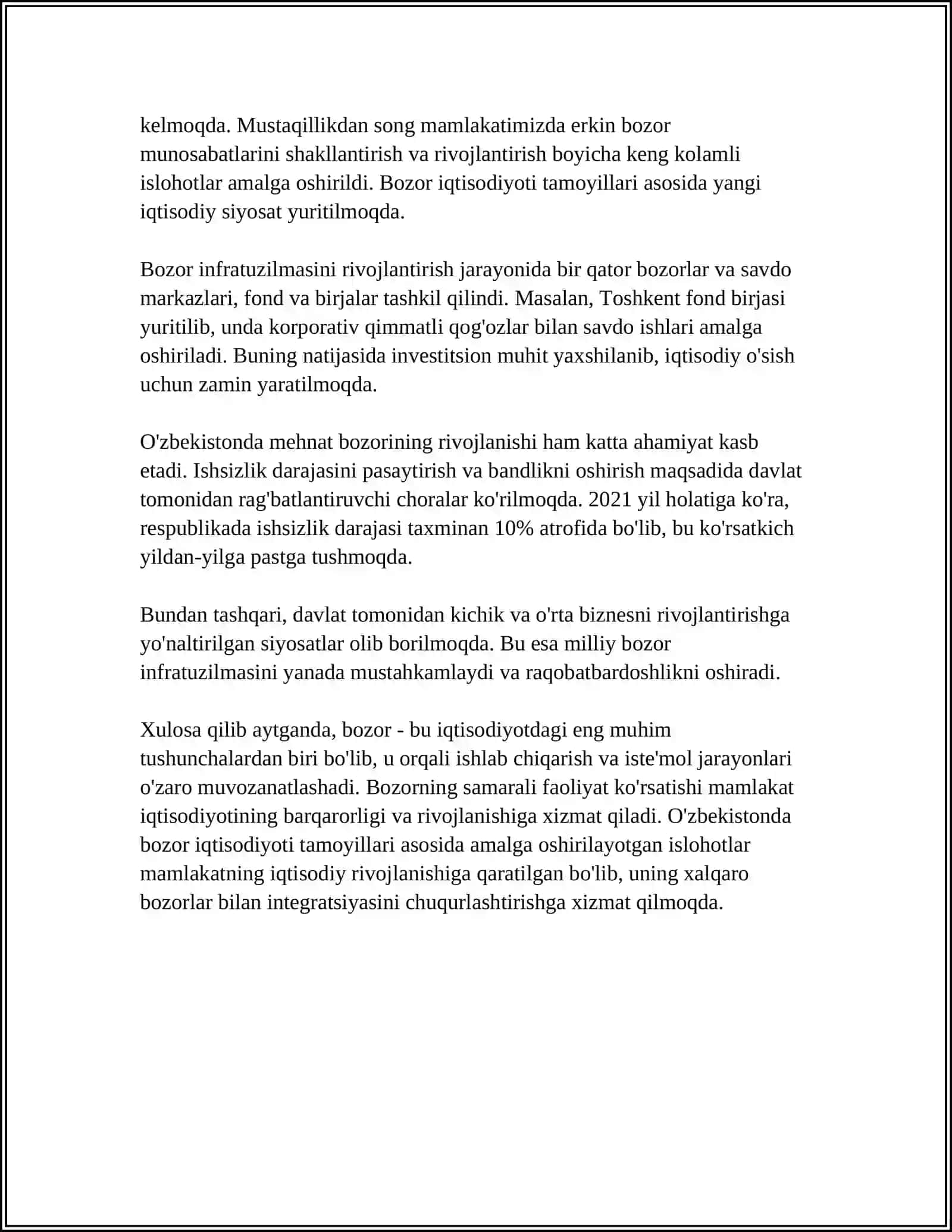 BOZORNING FUNKSIYALARI VA TURLARI 4