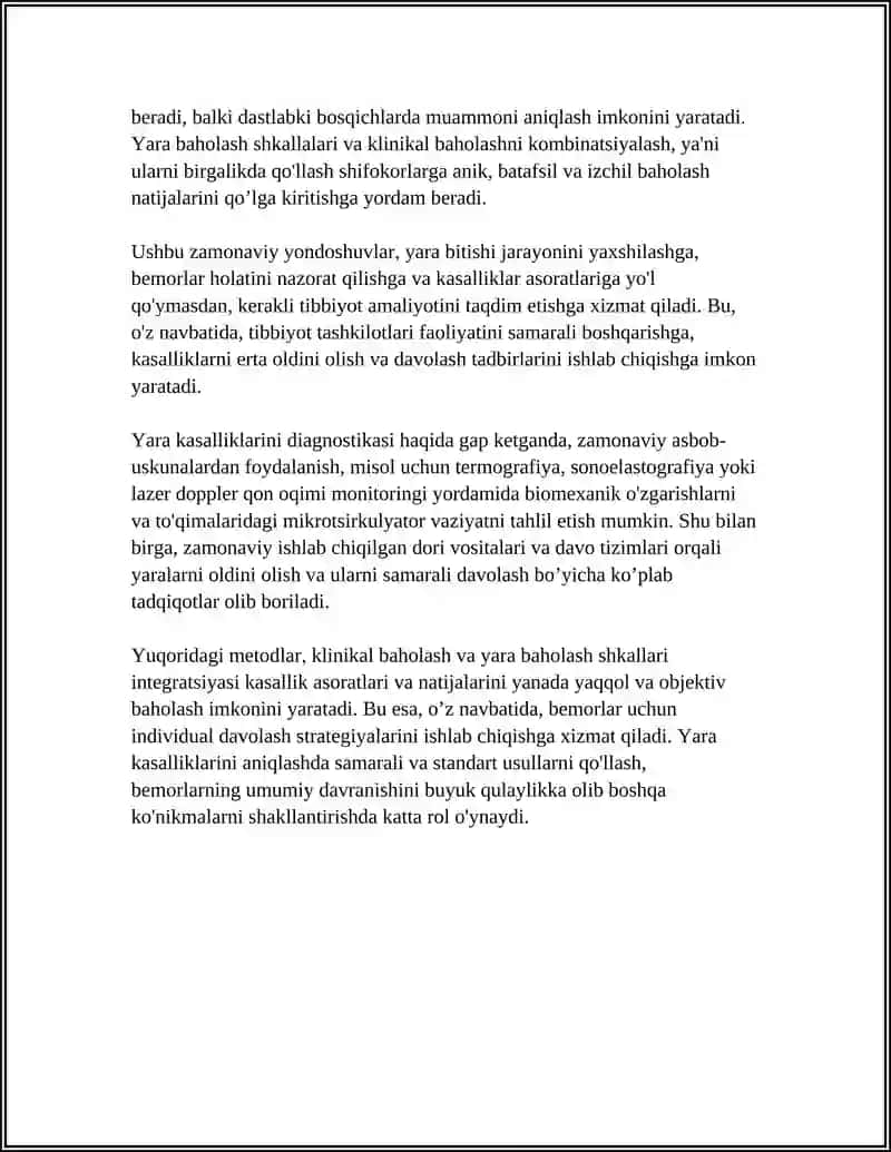 YARA KASALLIGINI TASHXISLASHNING ZAMONAVIY USULLARI 4