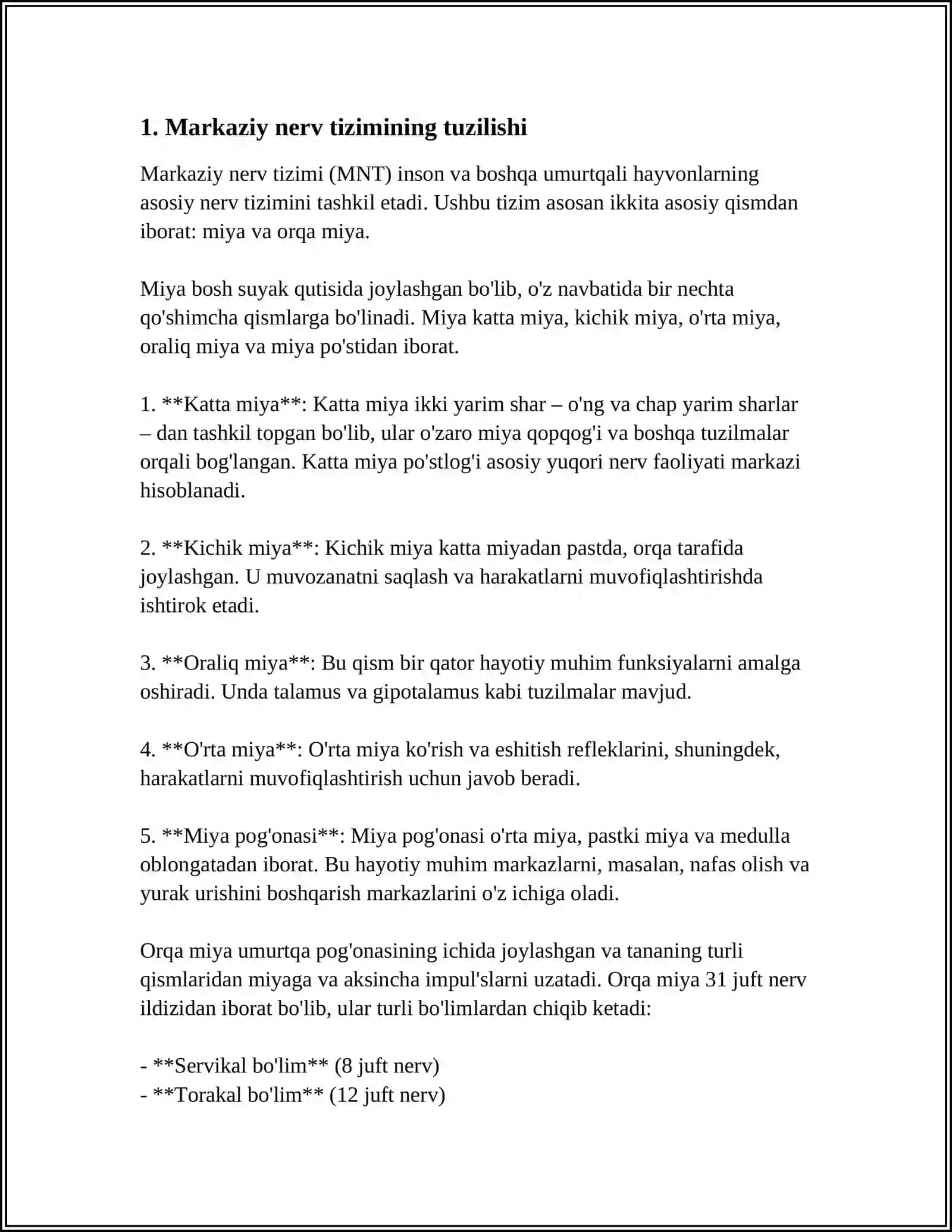 MARKAZIY NERV TIZIMINING OʻTKAZUVCHI YOʻLLARI. ASSOSIATIV KOMISSURAL VA PROEKSION OʻTKAZUVCHI YOʻLLARI 4