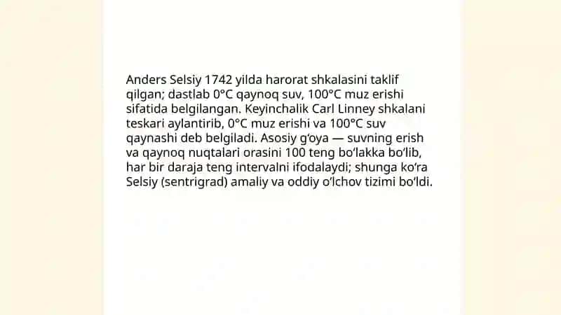 Farengeyt, Selsiy, Kelvin shkalalari 4