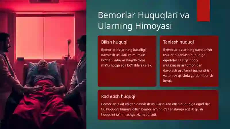 Tibbiyot xodimlari faoliyatida etika diantalogiya masalalari 4