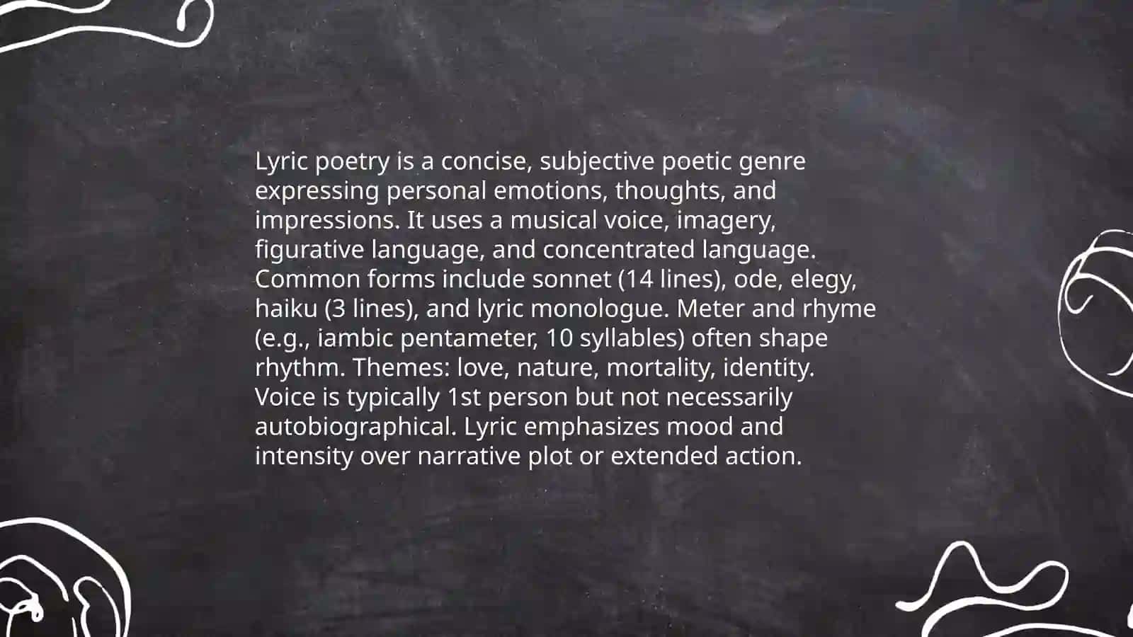 Various genres of literary texts 4