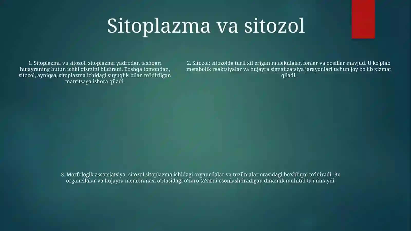 Hujayra Va Organellalarning Morfologik Jihatdan Tuzilmaviy Asosi 4