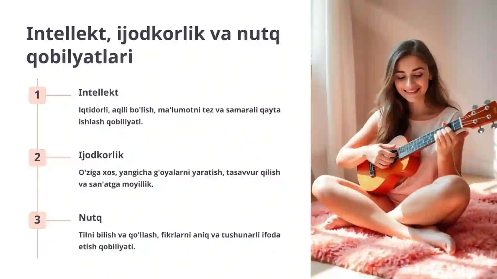 Psixologiya fanidan Umumiy va maxsus qobiliyatlar 4