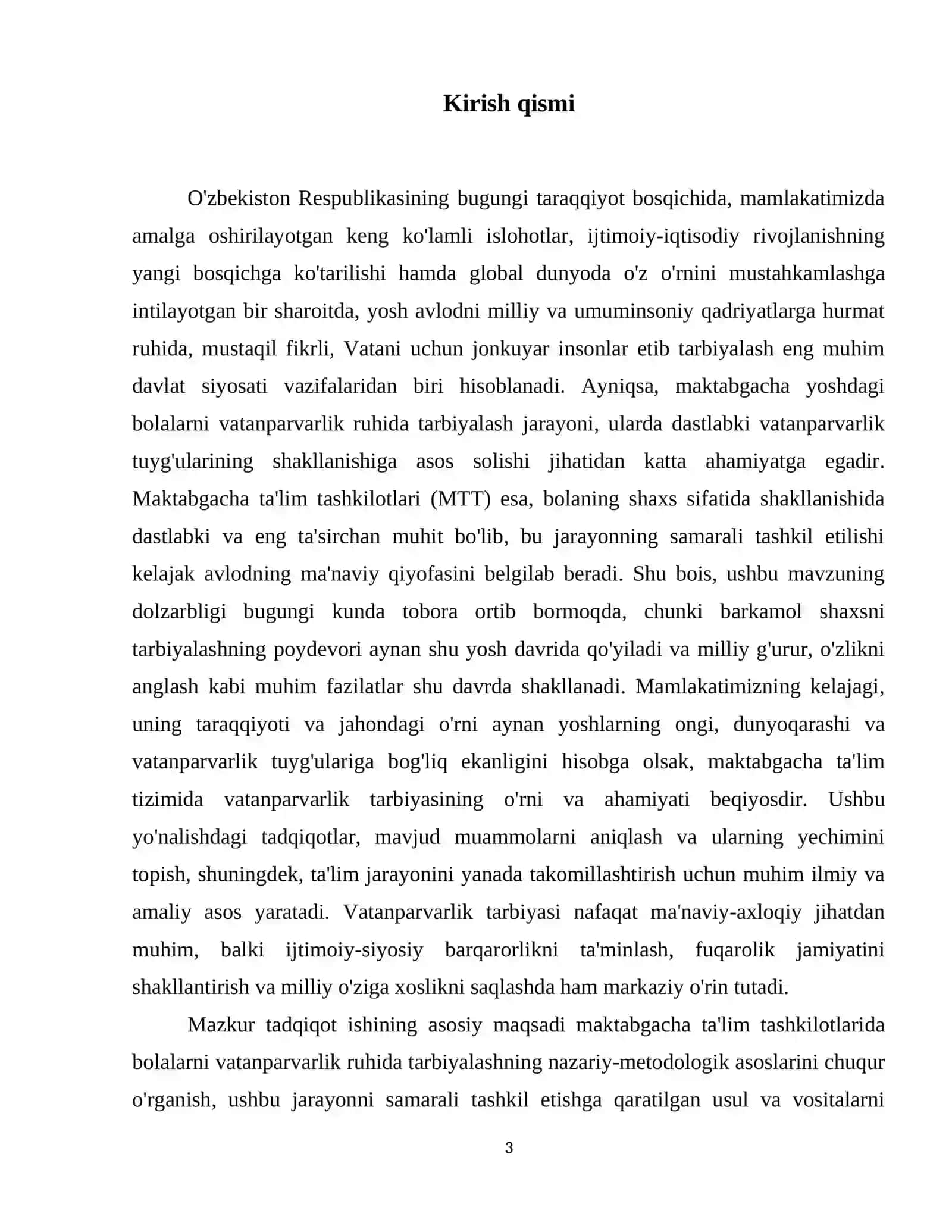 Bolalarni vatanparvarlik ruhida tarbiyalashda Maktabgacha talim tashkilotining o‘rni 4