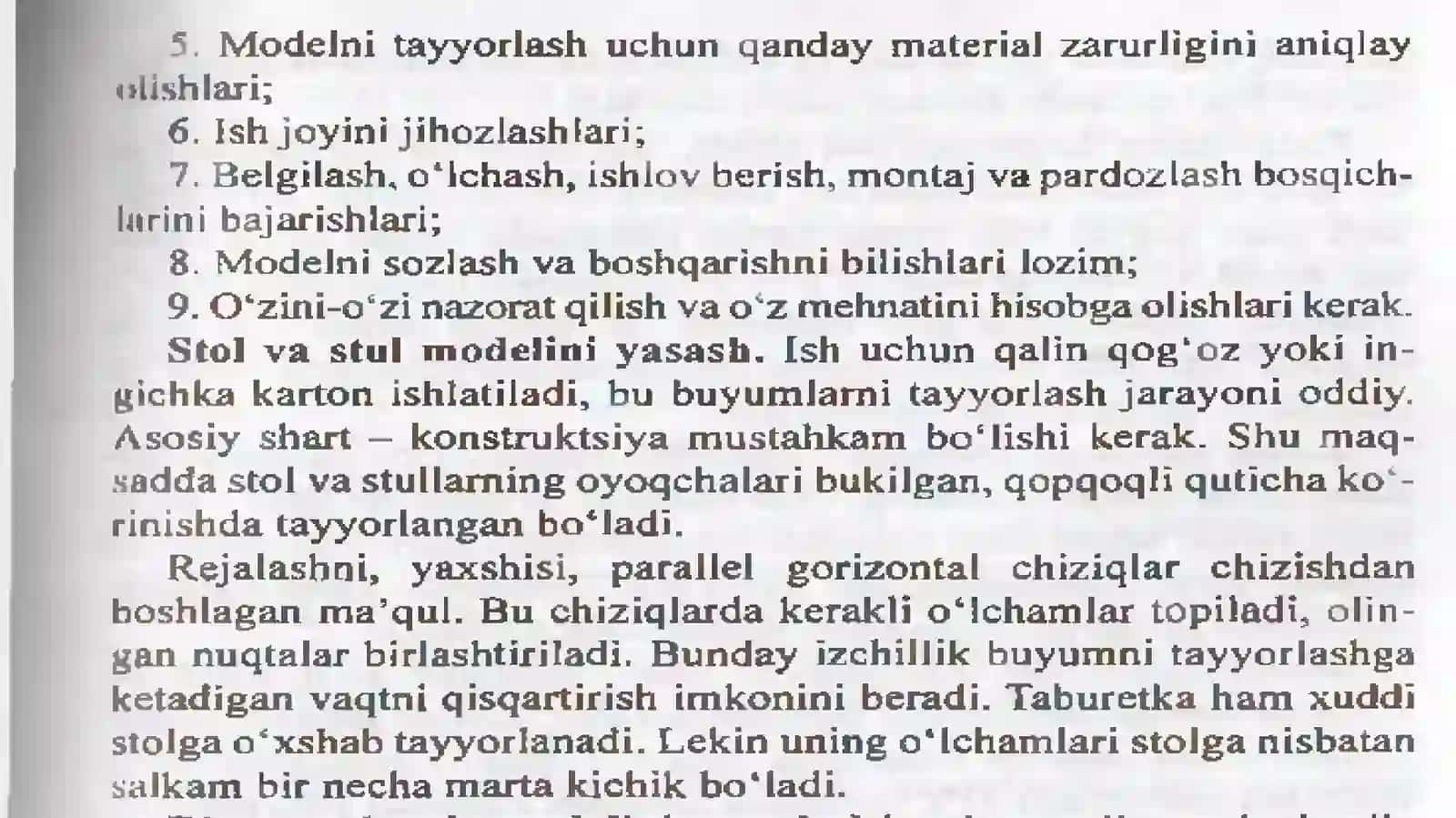 Loyihalashtirish va modellashtirish ishlari darslarini tashkil etish metodikasi 4