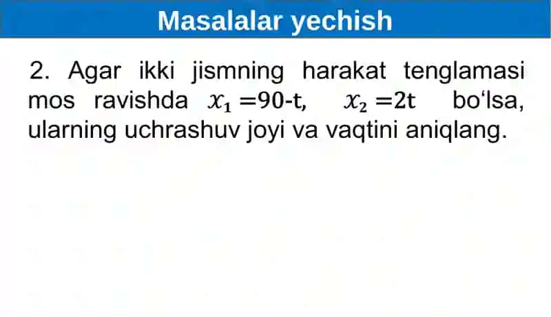 MASALALAR YECHISH 4