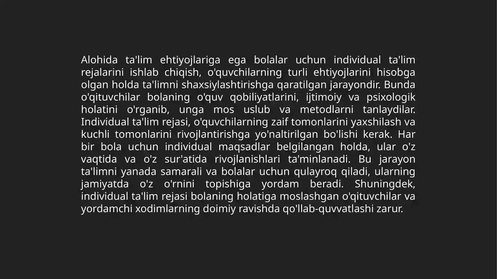 Alohidatalimehtiyojlariboʻlganbolalarninginklyuzivtalimiyangitalmiyamaliyotsifatida 4