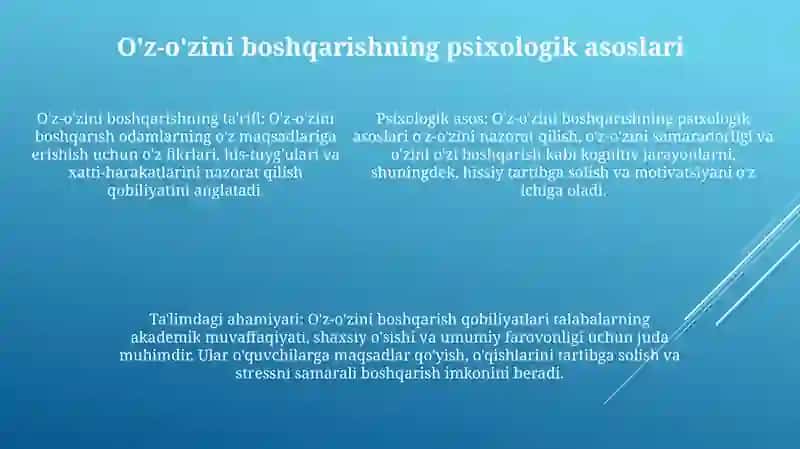 Talabalarda O'Zini Idora Qilish Motvatsiyasi Shakllanishining Psixologik Xususiyatlari 4