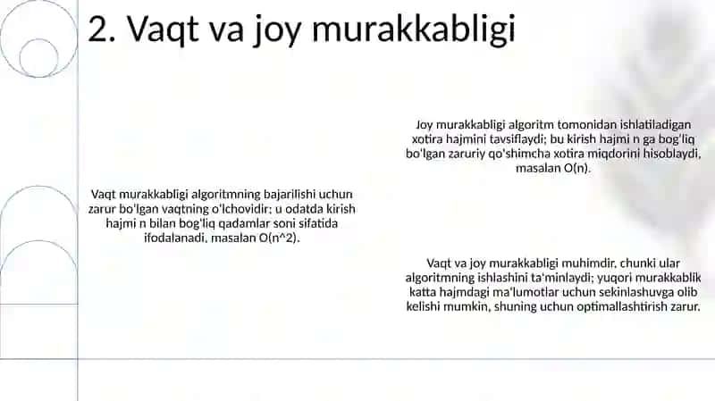 Algoritmlar samaradorligini baxolash 4