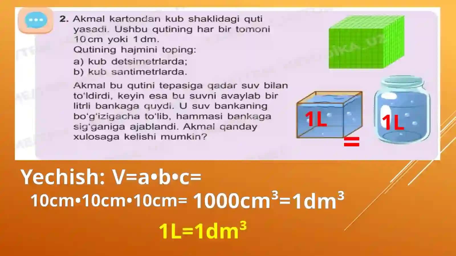 Hajm birliklari va ular orasidagi bog’lanishlar 4