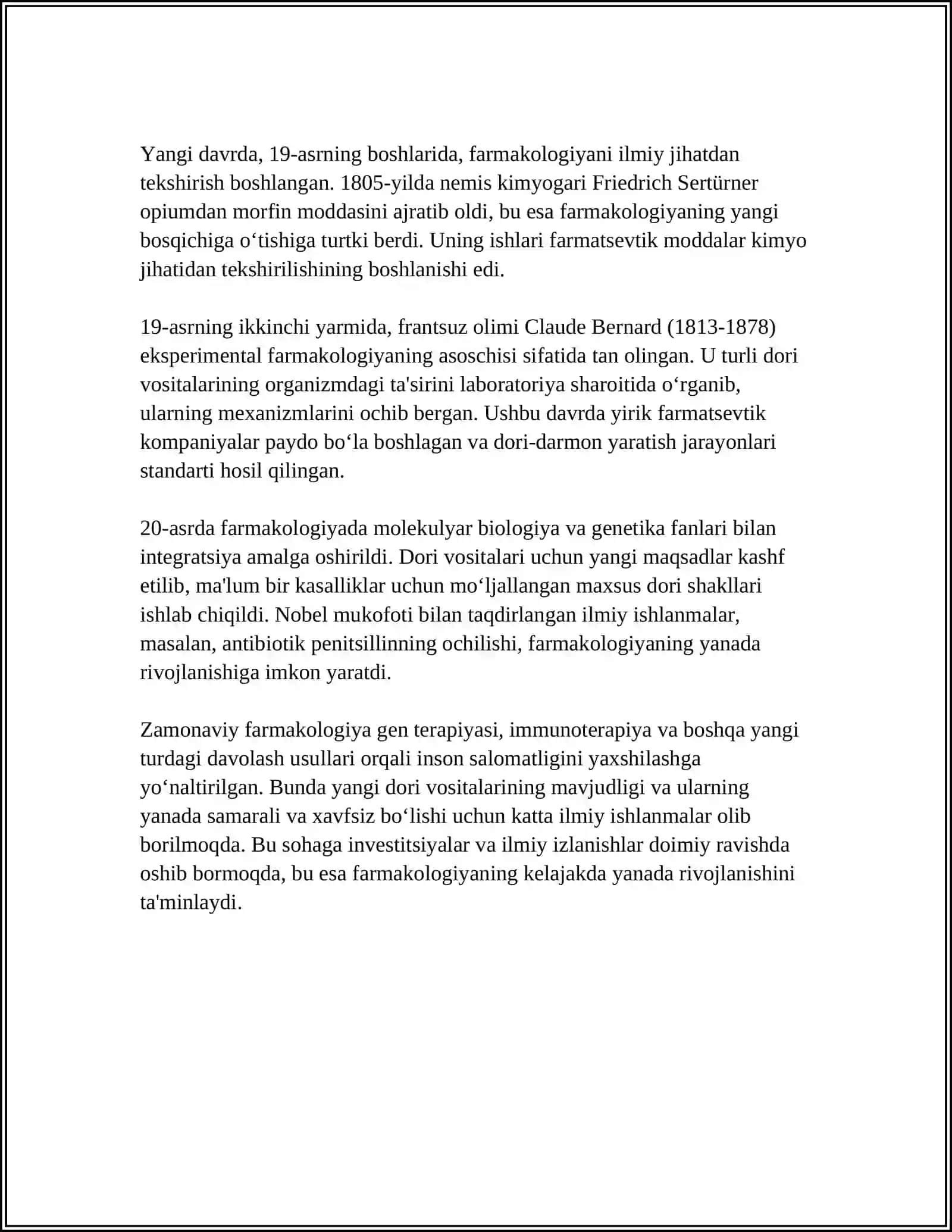 Farmakologiya tarixiga kirish 4