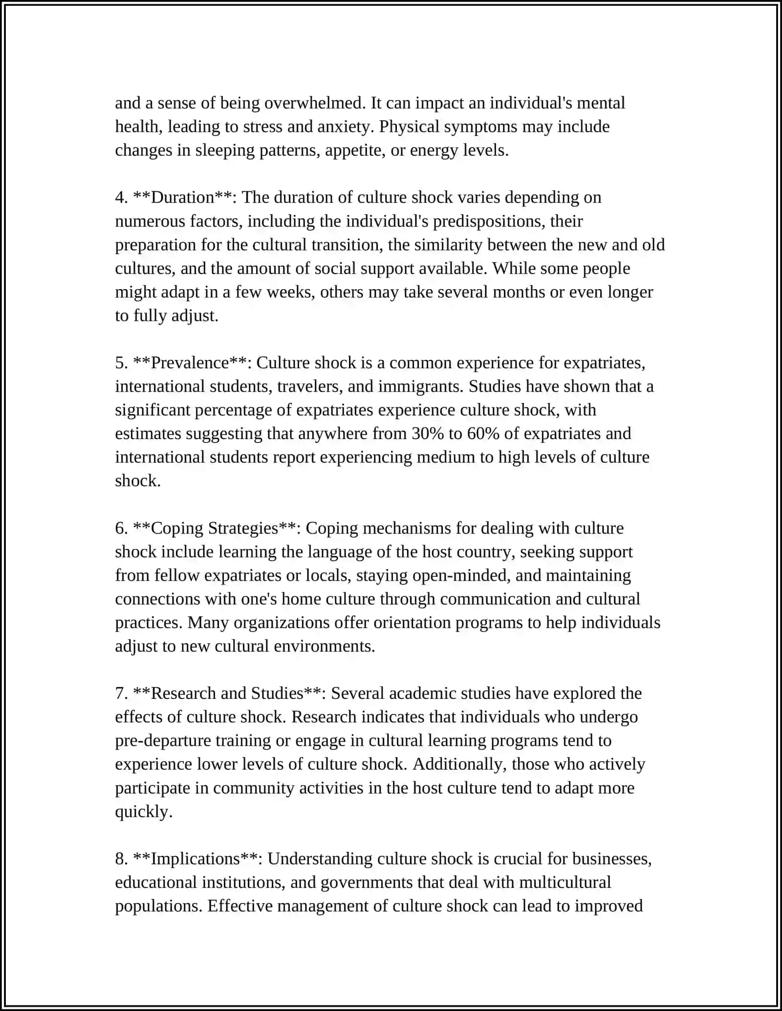 THE NOTION OF CULTURE SHOCK AND ITS STAGES 4
