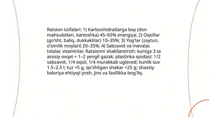 Sog'lom Turmush Tarzi 4