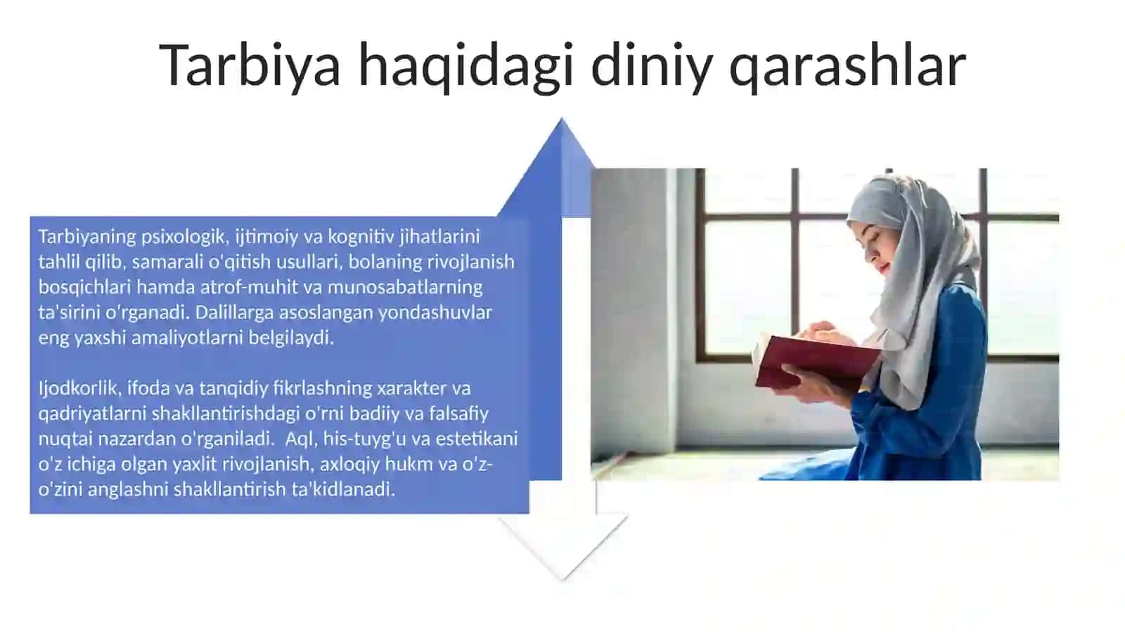 2-mavzu Tarbiya fanini óqitishning ilmiy diniy badiiy va falsafiy asoslar 4
