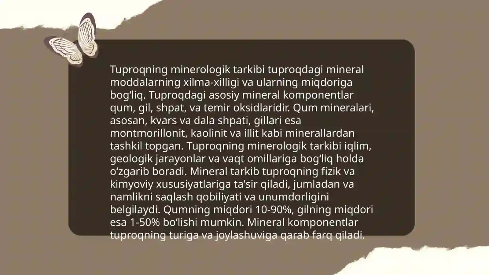 Tuproqning tuzilishi va uning kimyoviy tarkibi 4