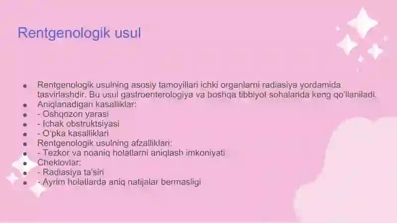 Hazm tizimlarini instrumental tekshirish usullari 4