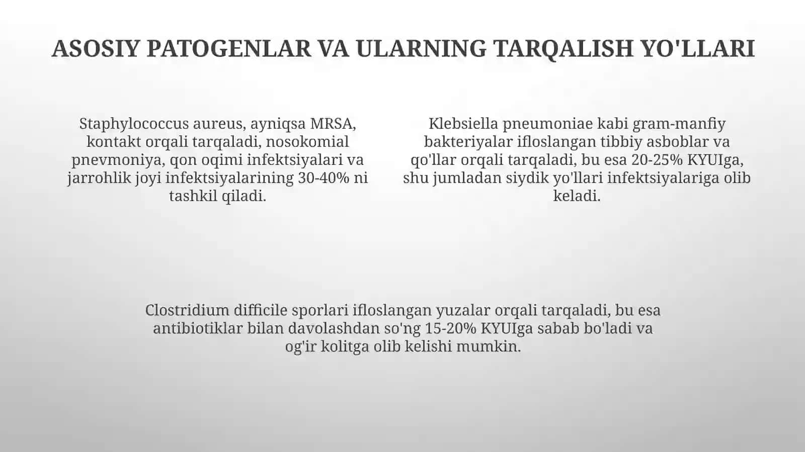 Kasalxona ichinfektsiyalari epidemiologiyasi va profilaktikasi 4
