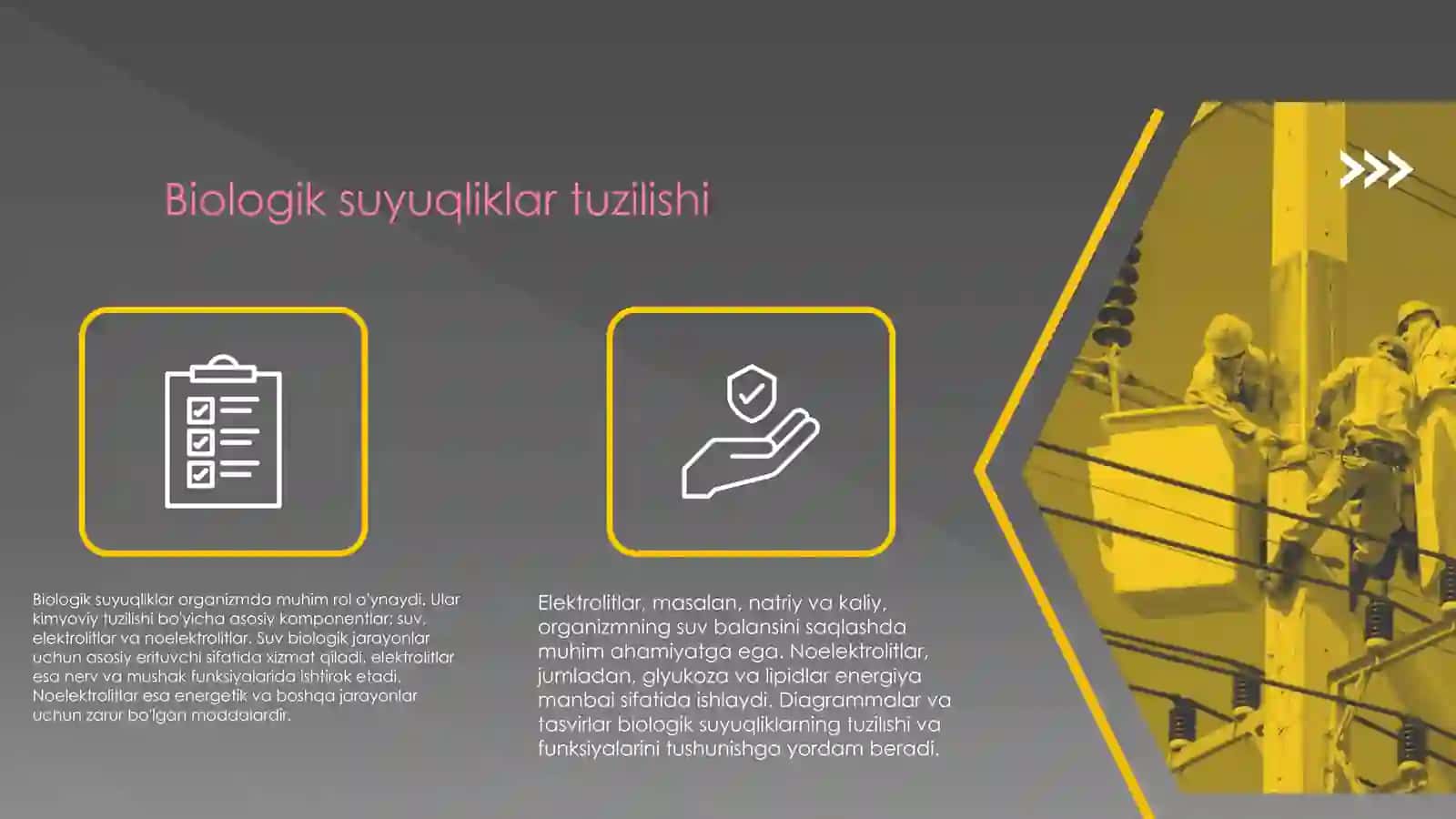 Organizmning biologik suyuqliklari elektrolit va noelektrolitlar eritmalari sifatida 4
