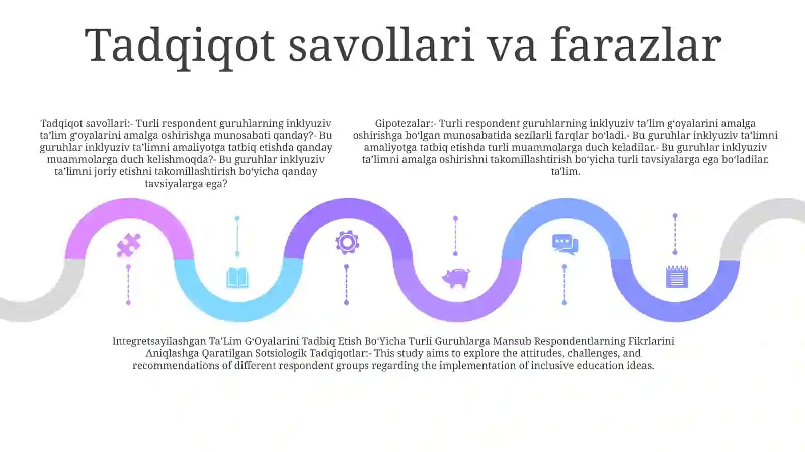 Integretsayilashgan TaʼLim GʻOyalarini Tadbiq Etish BoʻYicha Turli Guruhlarga Mansub Respondentlarning Fikrlarini Aniqlashga Qaratilgan Sotsiologik Tadqiqotlar 4