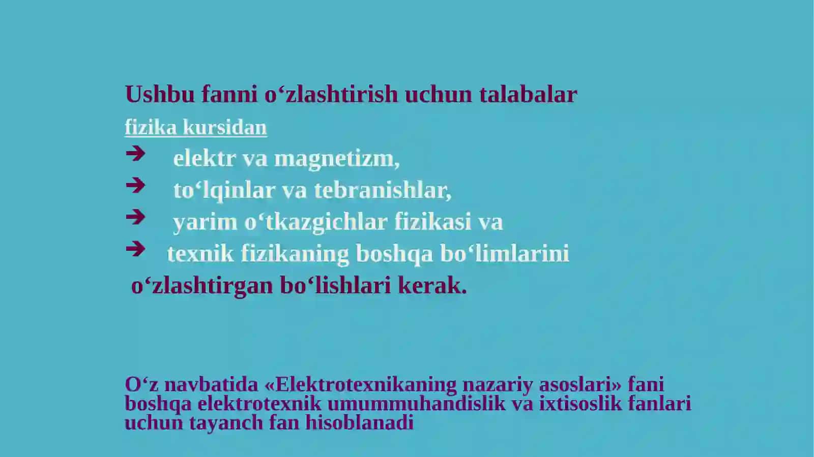 Elektrotexnikaning nazariy asoslari 4